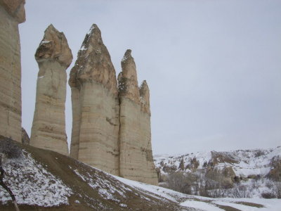 Goreme: I'm beginning to see why they call this Love Valley; it's pretty excited, oops I mean exciting!