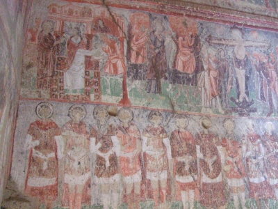 Frescoes inside the Cavusin Church