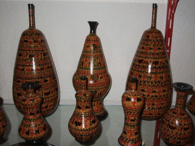 These are replicas of Hittite pottery.   The intricate designs are all hand-painted.