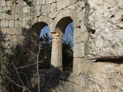 This is the remains of a third church in the small valley