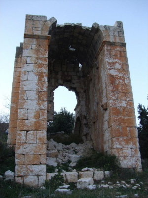 This huge arched gate faced the Mediterranean