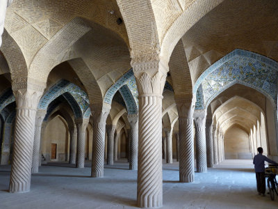 a wonderful vaulted mihrab with 48 impressive columns