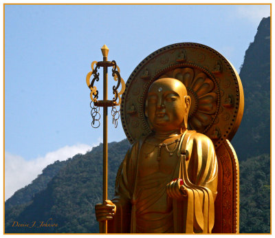 The Golden Buddha In The Mountains