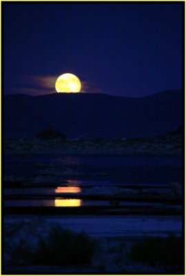 Moon Over Mono Lake