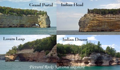 Pictured rocks National Lakeshore (4 designs)