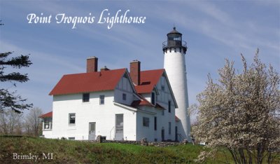 Point Iroquois Lighthouse spring