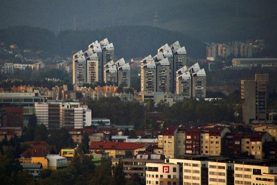 Northern suburbs, from the castle