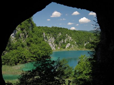 Lower lakes from Supljara Cave