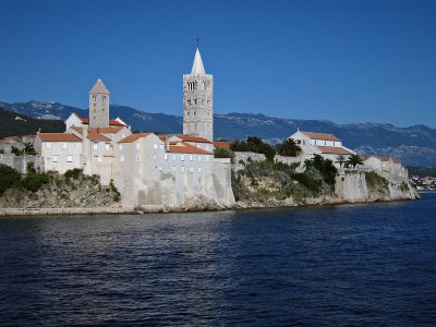 Rab Town from the west