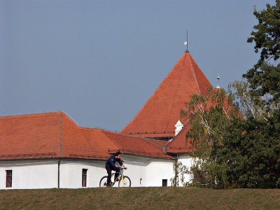 Varaždin - Stari Grad and cyclist