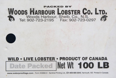 Lobster Crate Tags