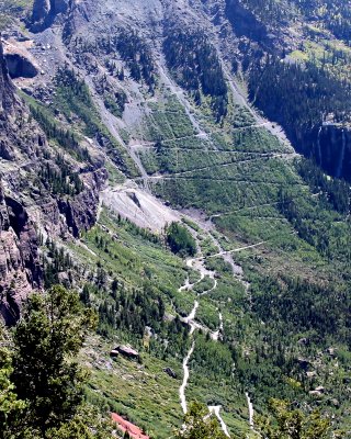 Black Bear Trail Cropped - Count the Switchbacks! (11 + 1 at the top not shown)