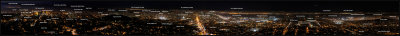 Annotated San Francisco Nighttime Panorama