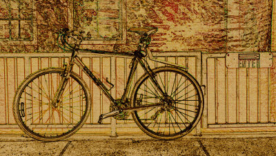 4th place: The stolen bicycle!