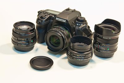 My Pentax Limited lenses:  15mm F4.0,  31mm F1.8,  43mm F1.9,  77mm F1.8