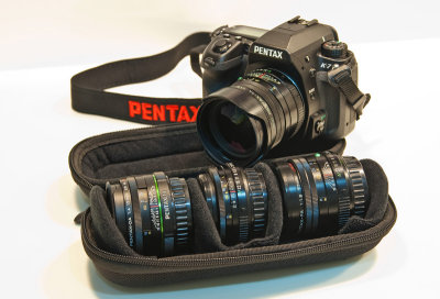 Pentax Limited lenses in Pentax DA Limited case