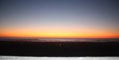 Sunset on Pacific Ocean