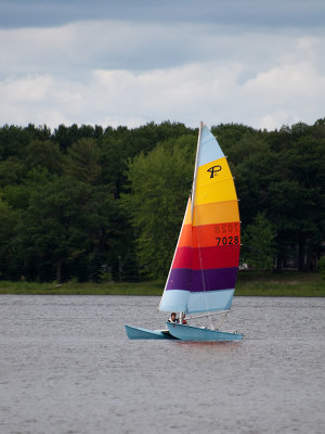 Rainbow Sail Boat