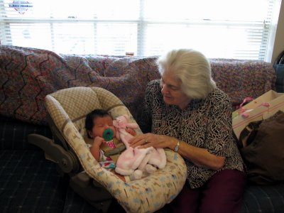 Great Aunt Peggy and Nicole