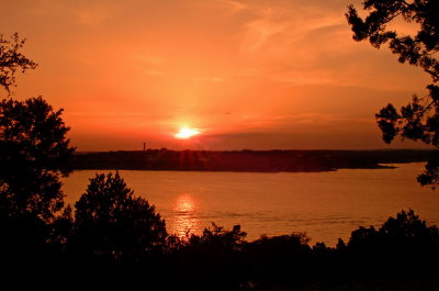 Texas Lake Sunset