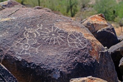 Petroglyphs at Signal Hill