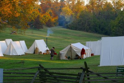 Colonial Troop Encampment