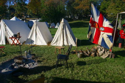... the British camp ...