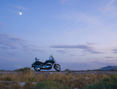 Evening falls on Antelope Island