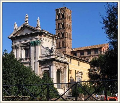 glise Santa Francesca Romana IXeS., Campanile XIIeS.