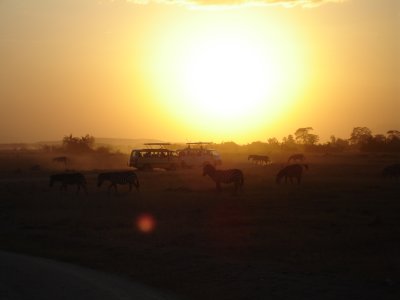 Amboseli sunset, Kenya