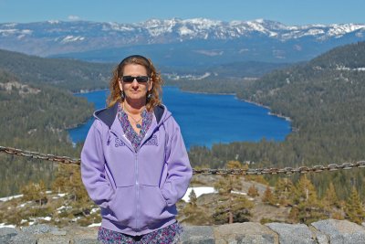 Donner Lake in the background