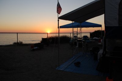 Sunset from the campsite