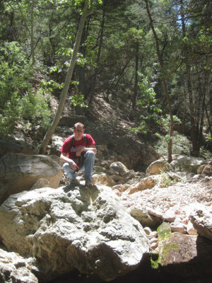 Ryan on a rock