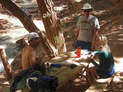 Back at Havasupai Falls for a rousing game of something or another