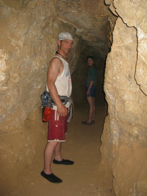Exploring the cave