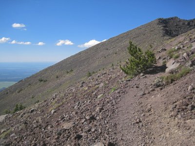 Trail along the ridge