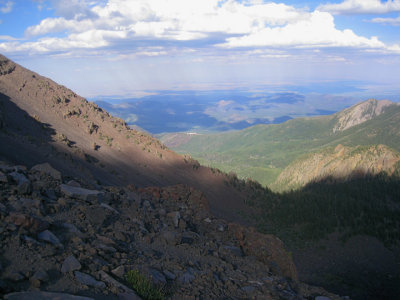 Panorama from near the summit