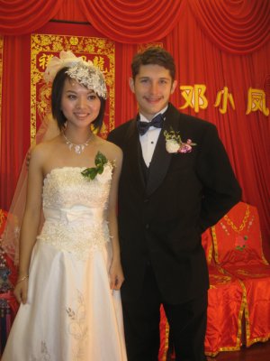 Pre-wedding photo of bride and groom