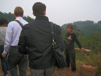 Farmer telling us to leave
