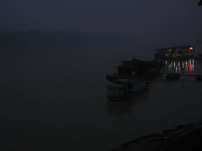 Nightfall on the river