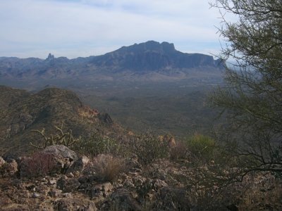 A unique view of Superstition Mtn