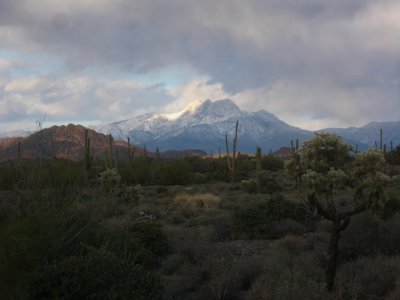 View of Four Peaks from Lost Dutchman State Park