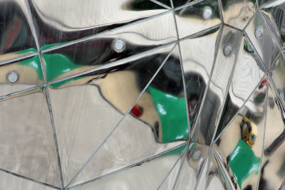 Close up of one of the spheres