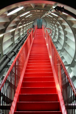 Stairs in  Atomium tube