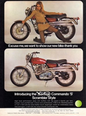 One of the famous Norton Girl ads