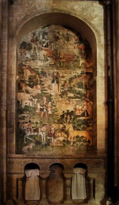 Wall Painting, The Legend of St Eustace c.1480
