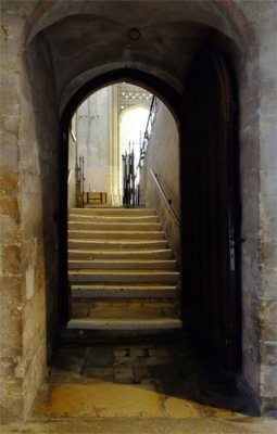  Canterbury Cathedral - steps and arches