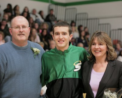 Pat Matthews and his parents Lynn and Lisa