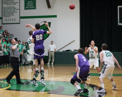 Seton Catholic Central High School's Boys Basketball Team versus Norwich High School