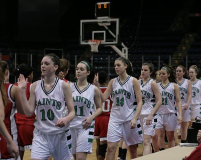 Seton Catholic Central High School's Girls Basketball Team versus Binghamton High School in the STAC Tournament